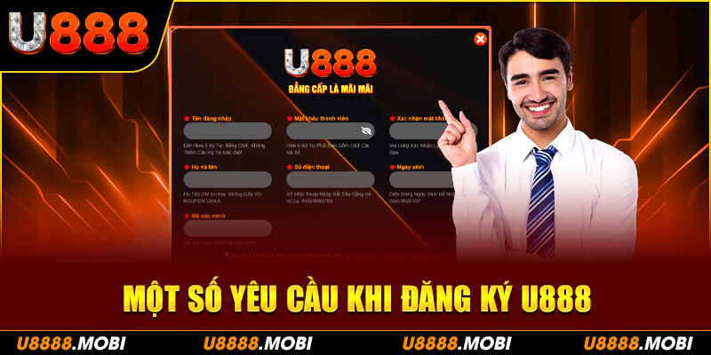 Đảm bảo tuân thủ yêu cầu đăng ký U888 để trải nghiệm cá cược an toàn