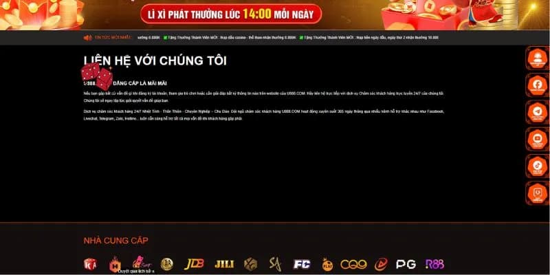 Đa kênh hỗ trợ mà người chơi có thể lựa chọn theo sở thích